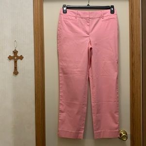 Talbots pink crop pants